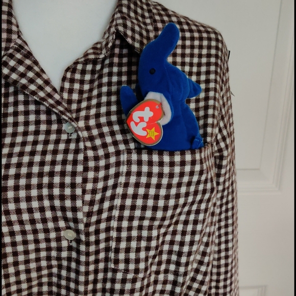 A) NWOT, Madewell flannel tie front plaid longsleeve - Picture 4 of 11